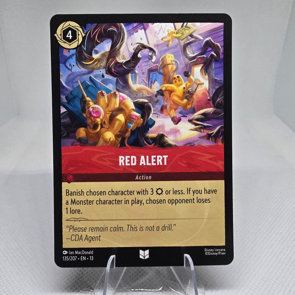 Disney Lorcana Red Alert Action Card #135 Attack of the Vine